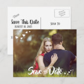 Het wit hoort Uw Foto sparen het Briefkaart van de (Voorkant / Achterkant)