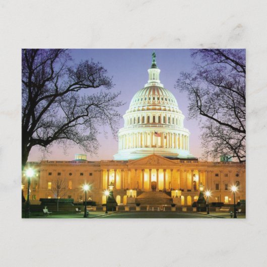 HET WIT-HUIS VAN HET BEAUTIFUT IN WASHINGTON BRIEFKAART (Voorkant)