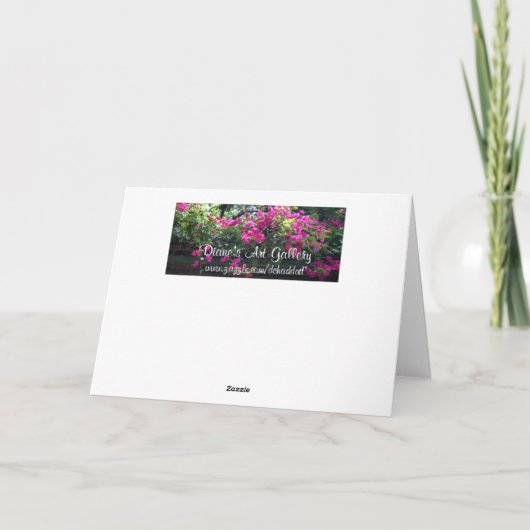 Het wit nam Liefde toe Kaart (Achterkant)