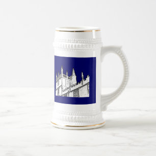 Het Wit van de Spiralen van de Bouw van Oxford Bierpul