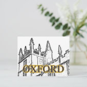 Het Wit van de Spiralen van de Bouw van Oxford Briefkaart (Staand voorkant)