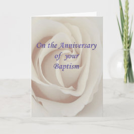 Het wit van het Jubileum van het doopsel/van het Kaart