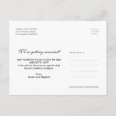 Het Wit van het manuscript sparen het Briefkaart v (Achterkant)