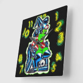 Het Witching Uour Vierkante Klok (Hoek)