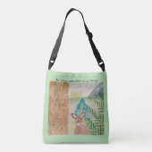 Het witstaarthert in het bos crossbody tas (Achterkant)