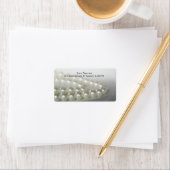 Het witte Adres van de Terugkeer van de Wondenbrui Etiket (Insitu)