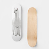 Het witte alpaca skateboard (Voorkant)
