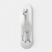 Het witte alpaca skateboard (Voorkant)