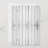 Het witte bijtende Monogram sparen de Datum aankon Aankondiging (Achterkant)