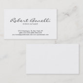 Het Witte Duid van het manuscript Moderne Visiteka Visitekaartje (Voorkant / Achterkant)