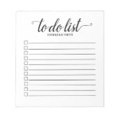 Het witte Elegant Manuscript van de Borstel om Lij Notitieblok (Voorkant)