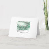 Het witte en Groene Patroon van de Diamant Kaart (Achterkant)