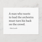 Het witte en Zwarte Motivatie Briefkaart van het C (Voorkant)