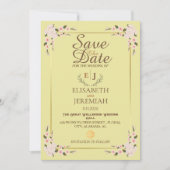 Het Witte Florale Berichten van het Manuscript van Kaart (Voorkant)