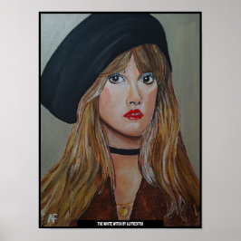 Het witte heksenschilderij van Alfred Fox Poster