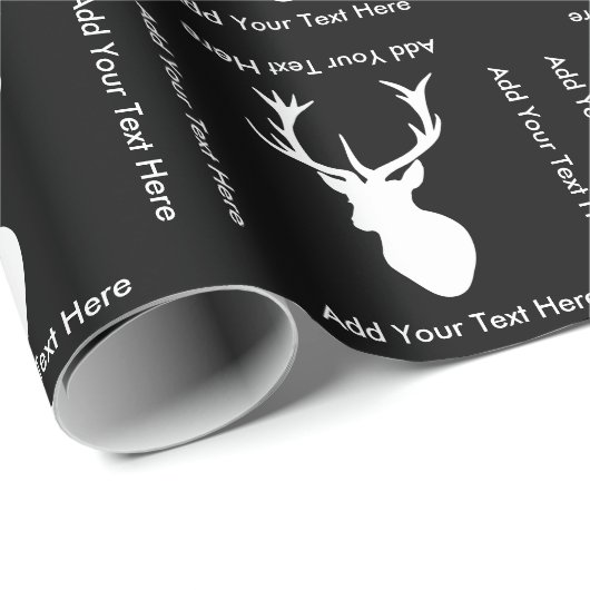 Het witte Hoofd van het Mannetje met Geweitakken Cadeaupapier (Rol Hoek)