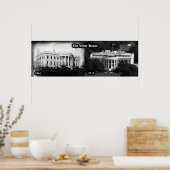 Het Witte Huis - 1846 & 2012 Poster (Keuken)