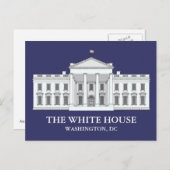 Het Witte Huis Blauwe Briefkaarten (Voorkant / Achterkant)