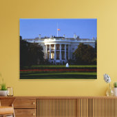 Het Witte Huis Canvas Afdruk (Insitu (Woonkamer))