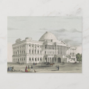 Het Witte Huis, Capitol in Washington Lithograaf Briefkaart