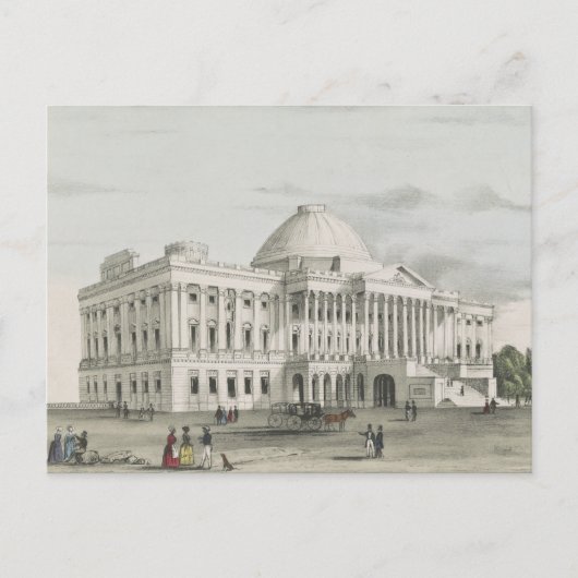 Het Witte Huis, Capitol in Washington Lithograaf Briefkaart (Voorkant)
