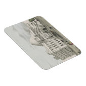 Het Witte Huis, Capitol in Washington Lithograaf Magneet (Rechterzijde)