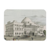 Het Witte Huis, Capitol in Washington Lithograaf Magneet (Horizontaal)