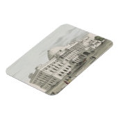 Het Witte Huis, Capitol in Washington Lithograaf Magneet (Linkerzijde)