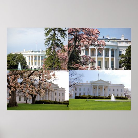Het Witte Huis Collage Poster (Voorkant)