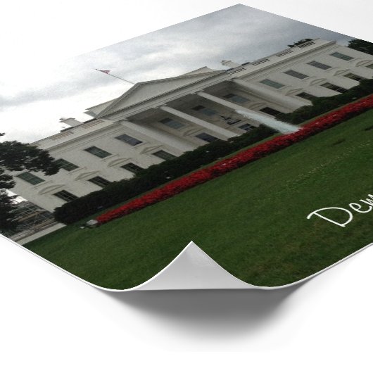 Het Witte Huis-Democratie Poster (Hoek)