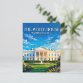 Het Witte Huis District of Columbia Briefkaart (Staand voorkant)