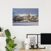 Het Witte Huis in de Winter Poster (Thuiskantoor)