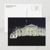 Het Witte Huis in Night Washington DC 002 Briefkaart (Voorkant / Achterkant)