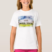 Het Witte Huis in Washington DC Aquarel T-shirt (Voorkant)