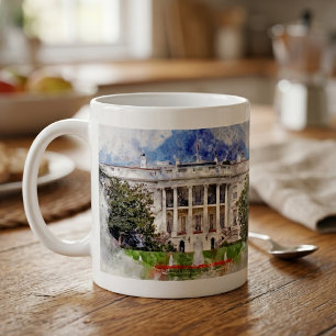 Het Witte Huis in Washington DC – Zuidelijke gevel Koffiemok