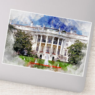 Het Witte Huis in Washington DC – Zuidelijke gevel Sticker