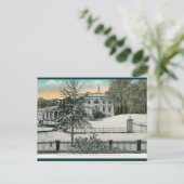Het Witte Huis in Winter, Washington DC  Briefkaart (Staand voorkant)