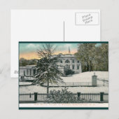 Het Witte Huis in Winter, Washington DC  Briefkaart (Voorkant / Achterkant)