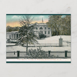 Het Witte Huis in Winter, Washington DC  Briefkaart
