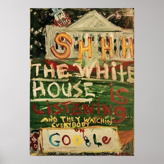 HET WITTE HUIS LUISTERT POSTER (Voorkant)
