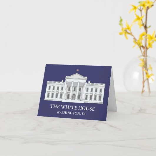 Het Witte Huis Notecards Kaart (Gele Bloem)