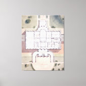 Het Witte Huis President Washington D.C. Plan Canvas Afdruk (Voorkant)