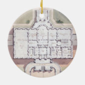 Het Witte Huis President Washington D.C. Plan Keramisch Ornament (Achterkant)