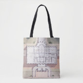 Het Witte Huis President Washington D.C. Plan Tote Bag (Voorkant)