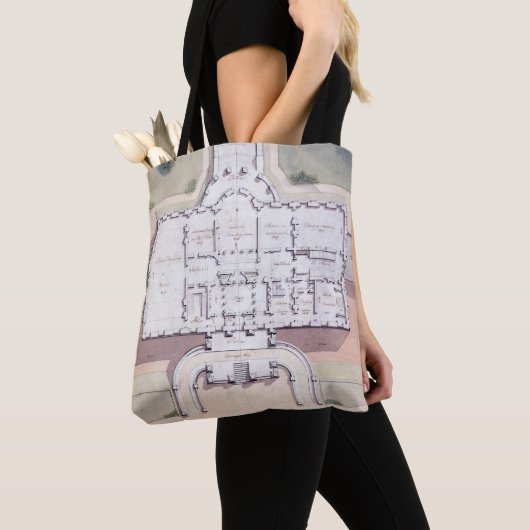 Het Witte Huis President Washington D.C. Plan Tote Bag (Dichtbij)