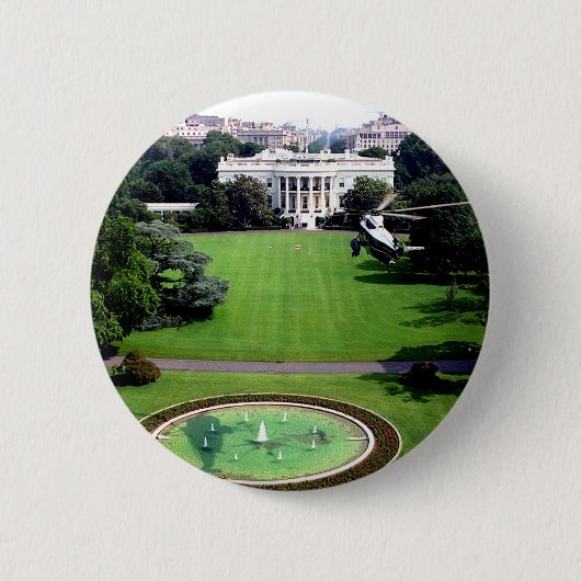Het Witte Huis Ronde Button 5,7 Cm (Voorkant)