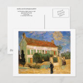 Het Witte Huis 's nachts, Van Gogh Fine Art Briefkaart (Voorkant / Achterkant)