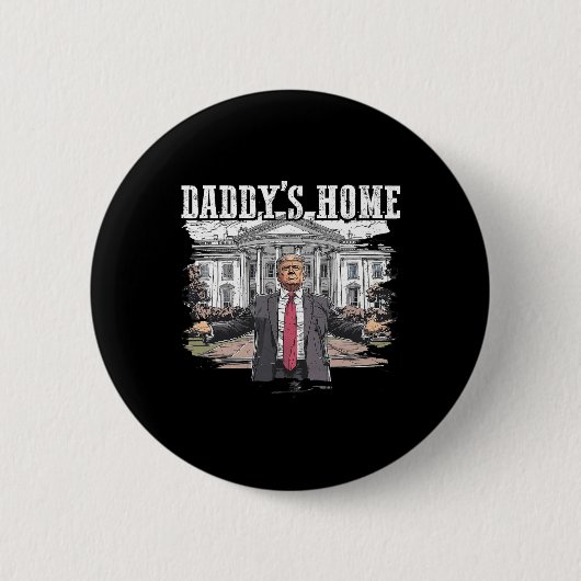 Het Witte Huis van Trump Daddy 2024 Ronde Button 5,7 Cm (Voorkant)