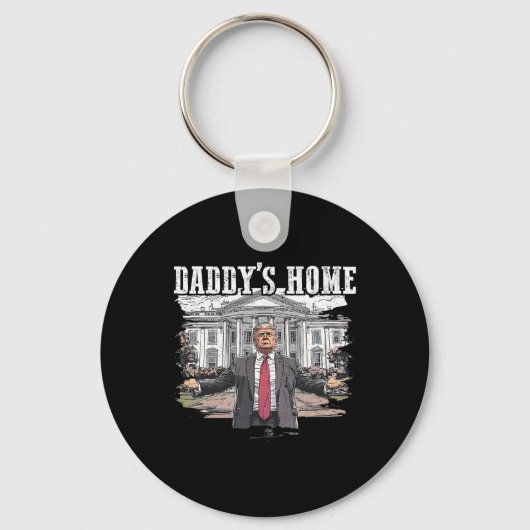 Het Witte Huis van Trump Daddy 2024 Sleutelhanger (Voorkant)
