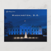 Het Witte Huis Washington D.C. Briefkaart (Voorkant)